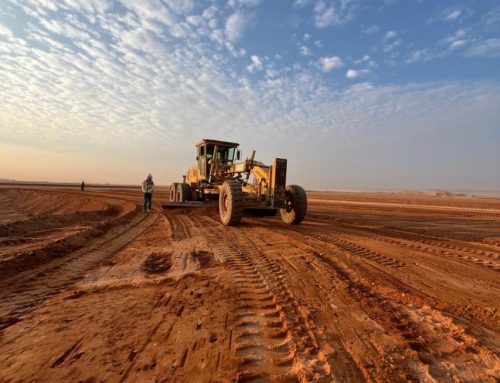 اعمال البنية النحتية البسيطة بمشروع القادسية -4 بمنطقة تبوك