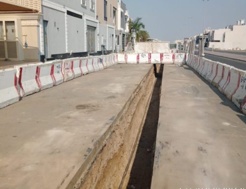 مشروع تنفيذ شبكات المياه وملحقاتها باﻷمواج والشراع وأبحر